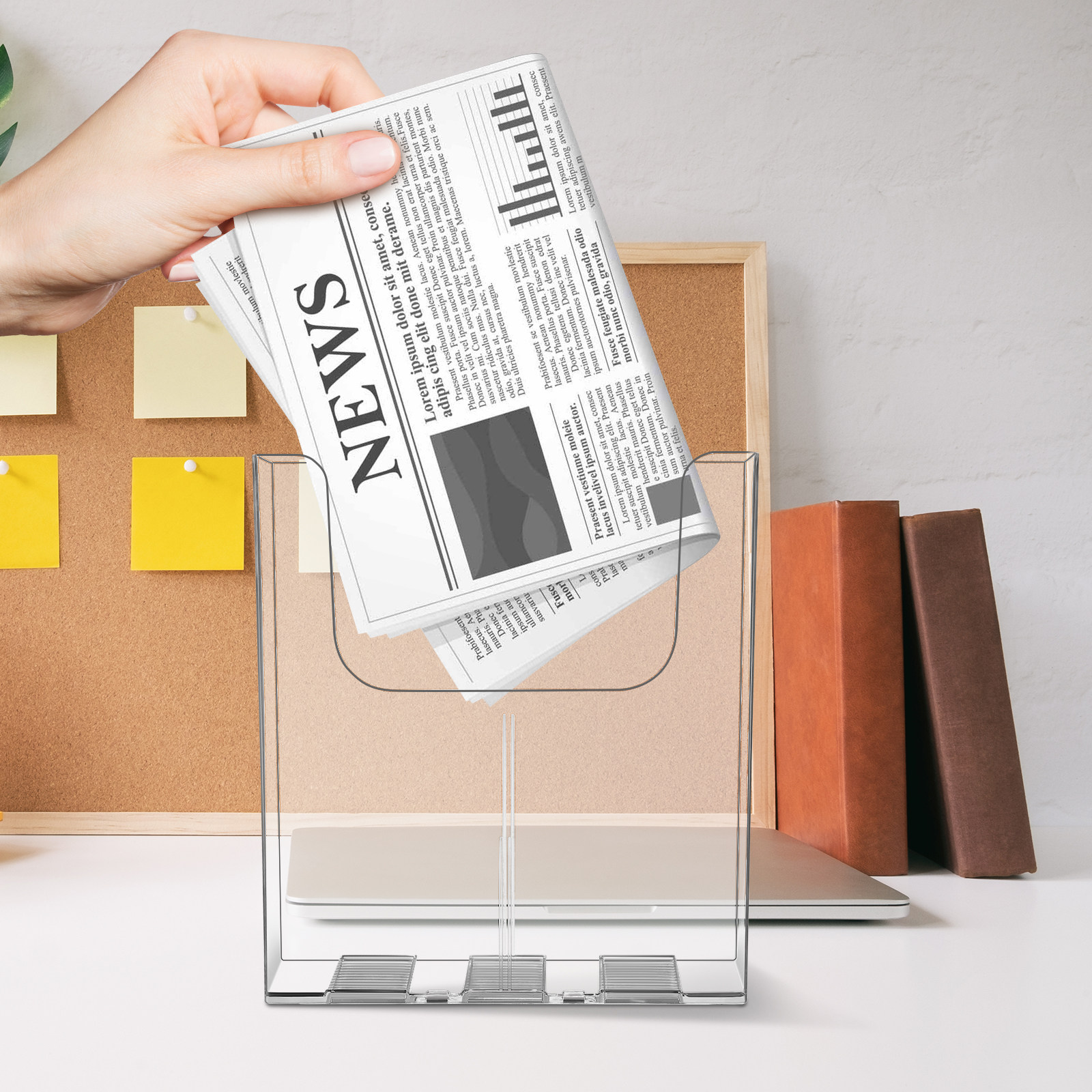 2Pcs Wall Storage Organizer Cl - огляд і ціна Magazine Holder Rack