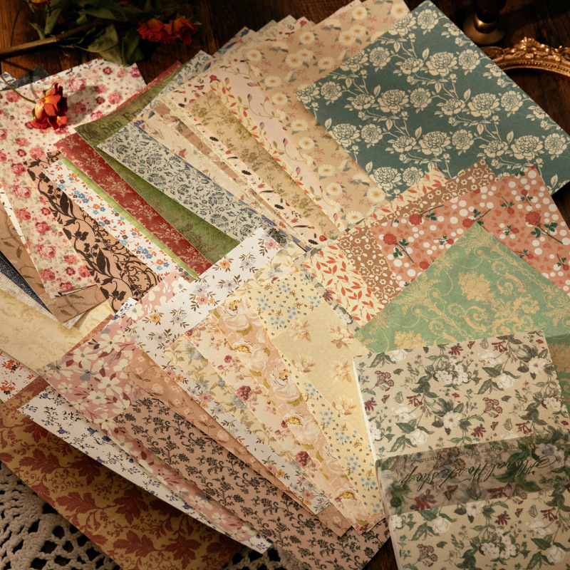 100 Sheets Vintage INS Floral  - огляд і ціна Ink Blotter Paper