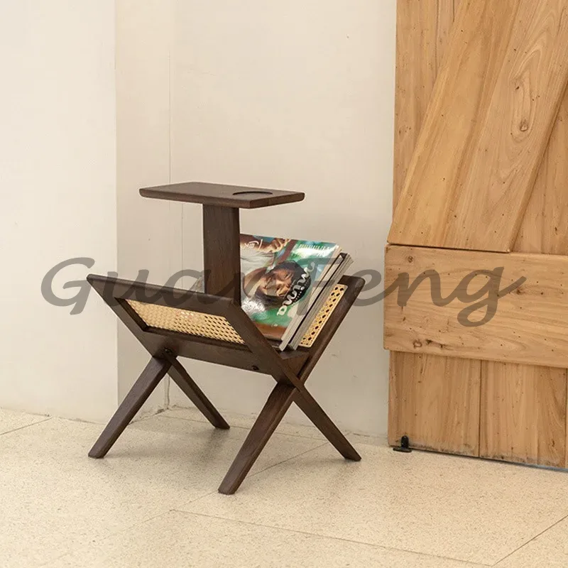 Style Solid Wood Rattan Storag - огляд і ціна Magazine Holder Rack