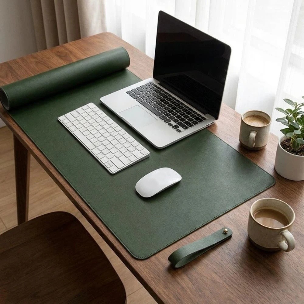 PU Leather Double Side Desk Ma - огляд і ціна Leather Desk Pad
